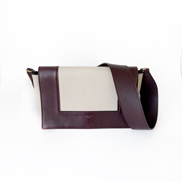 Celine Frame Shoulder Bag in Bi-Color Calfskin